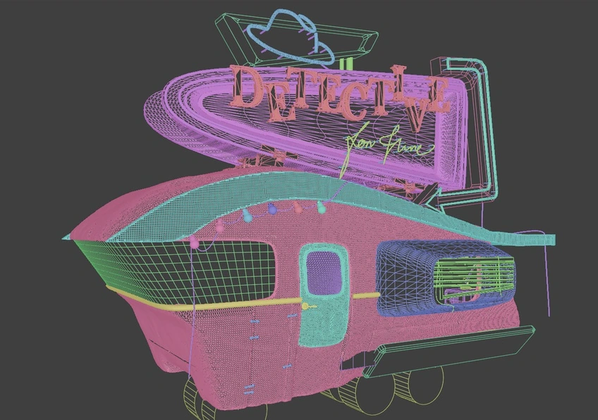 Earlier representative wireframe · Corresponds to the component studies, not a final-model specification.