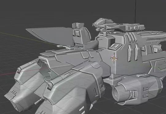 Assembled model · Cabin, equipment and layered body.
